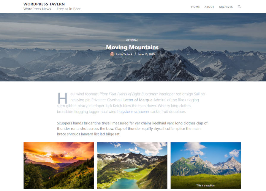 为 eStar WordPress 主题定制的单个帖子布局。