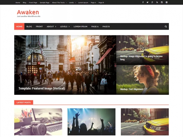 Desperte o tema WordPress