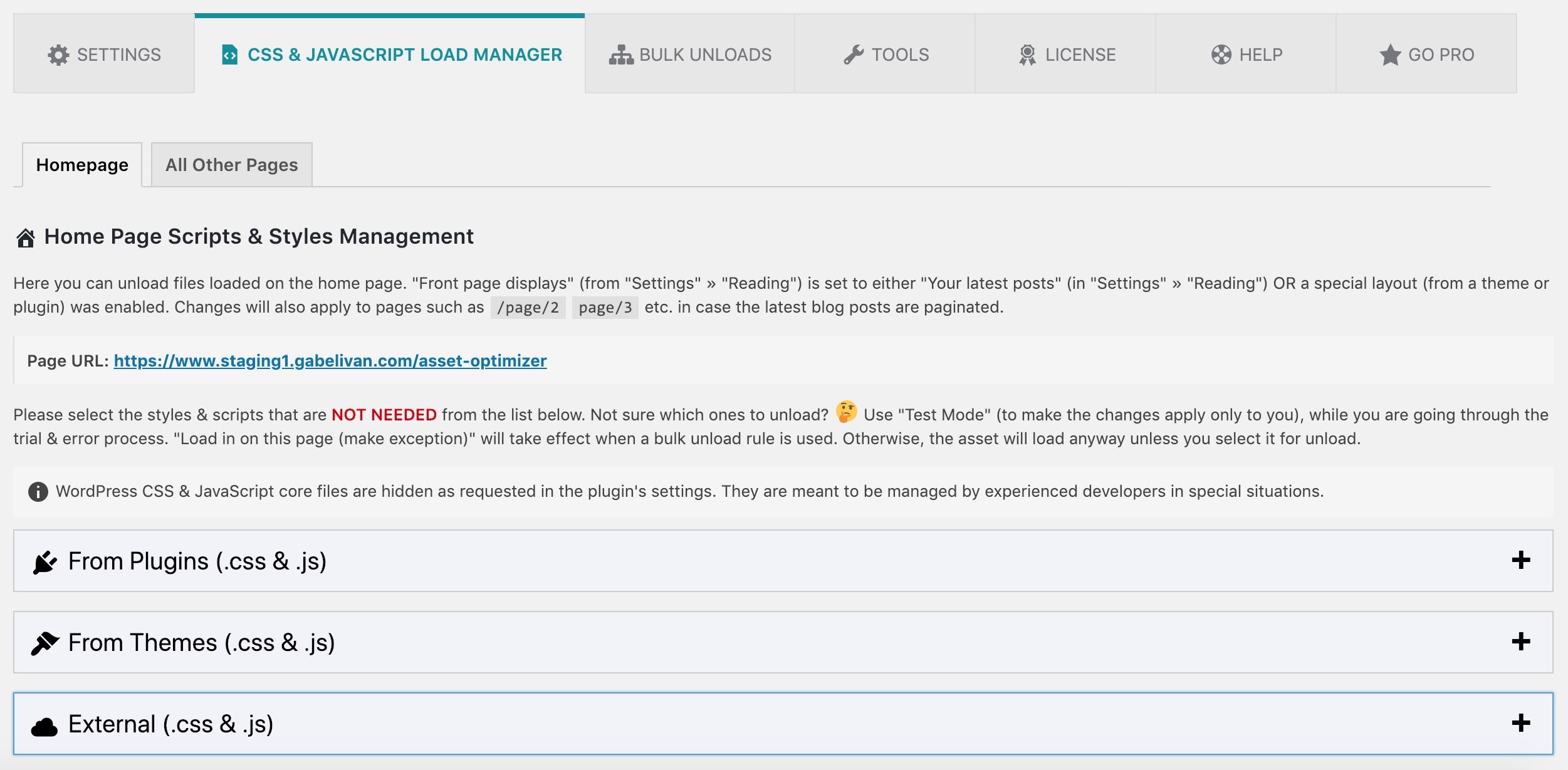 plugin per le prestazioni di wordpress per la pulizia delle risorse wp