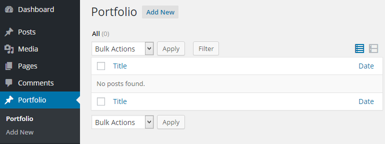 Crear un tipo de publicación personalizada
