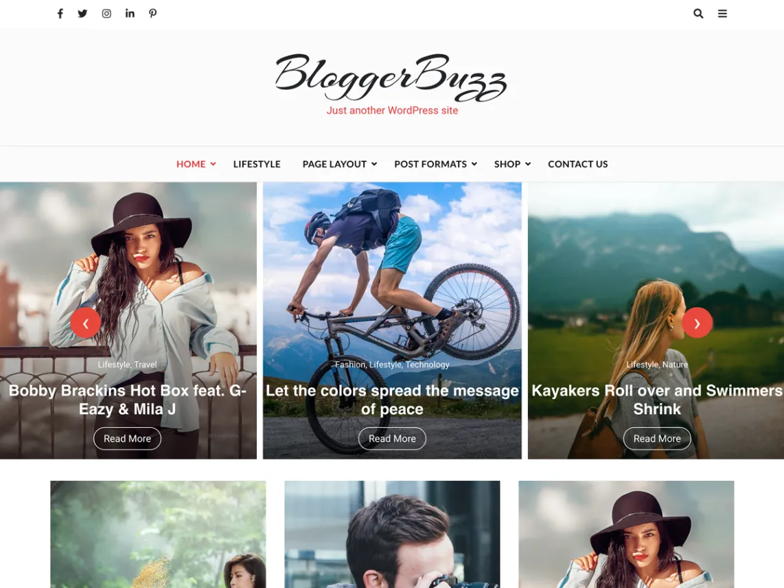 Blogger Buzz tema de blog WordPress gratuito