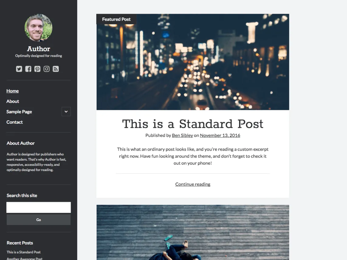 Criar tema de blog WordPress gratuito