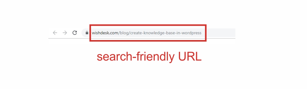 use una URL amigable para la búsqueda