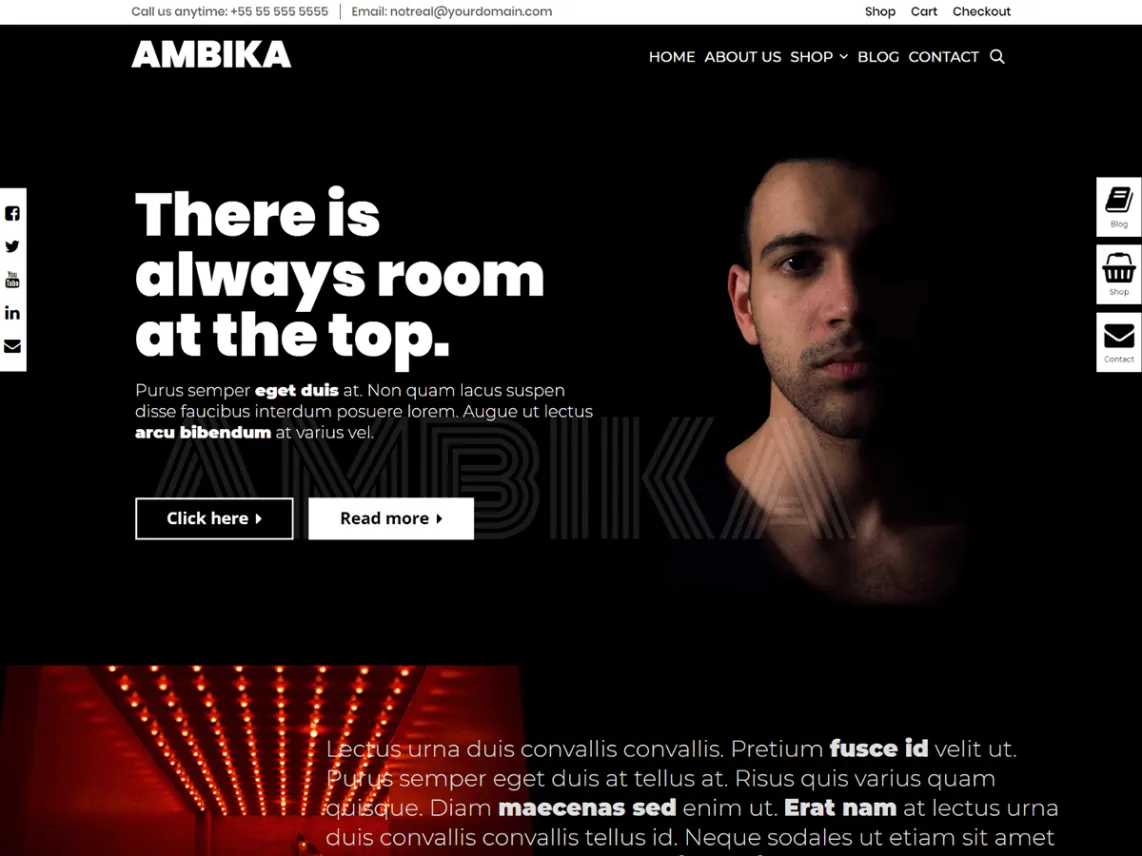 ธีม WordPress Ambika dark