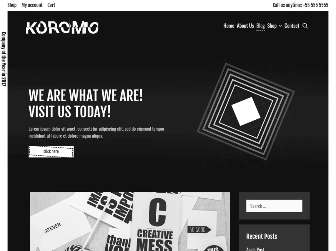 ธีม Koromo dark WordPress