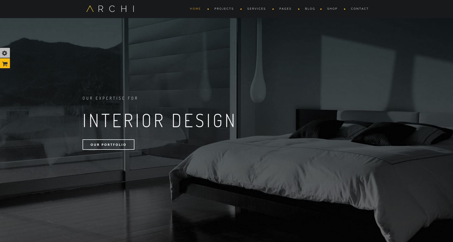 ธีม Archi dark WordPress