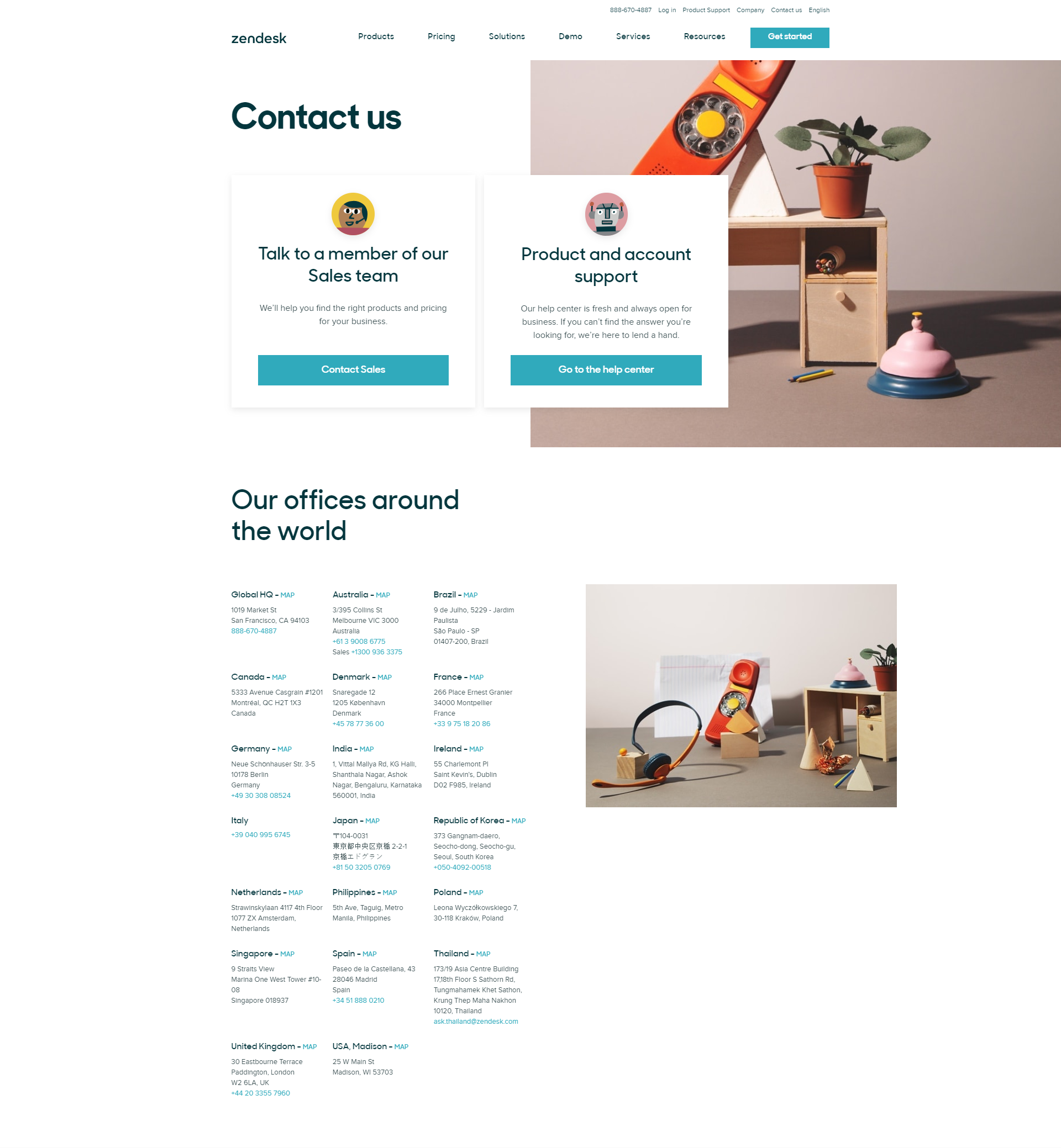 zendesk iletişim sayfası