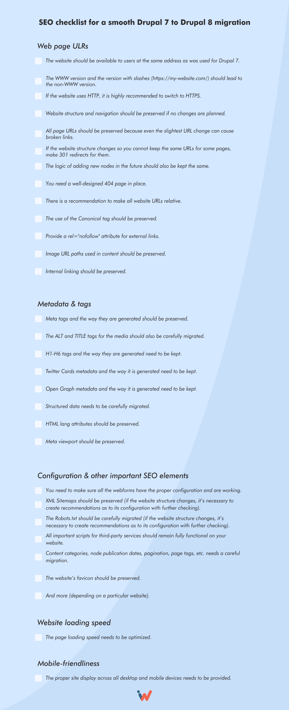 Drupal 迁移 SEO 清单