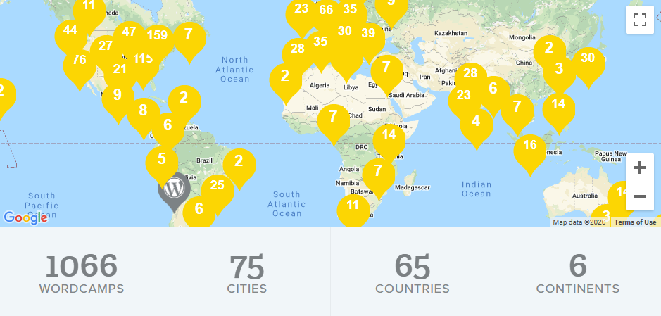 Conférences WordCamp à travers le monde