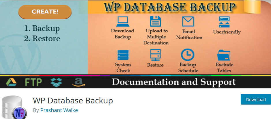 Backup del database WP