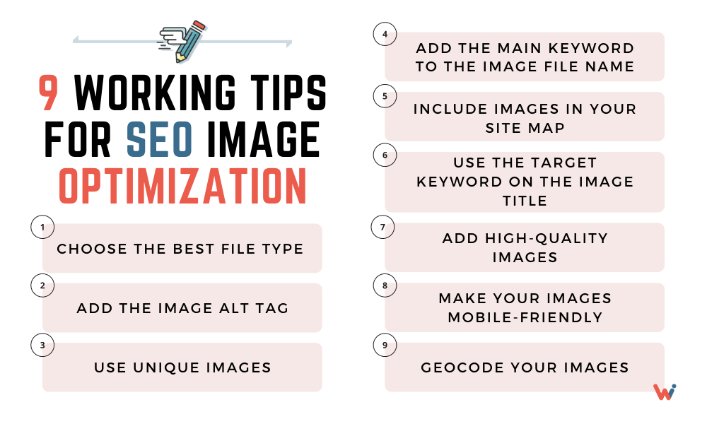 9 dicas de trabalho para otimização de imagem SEO