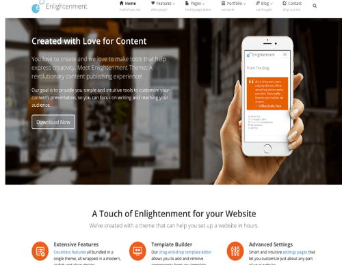 tema wordpress pencerahan