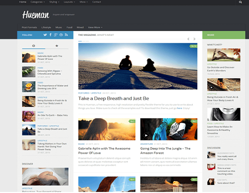 Tema wordpress Hueman