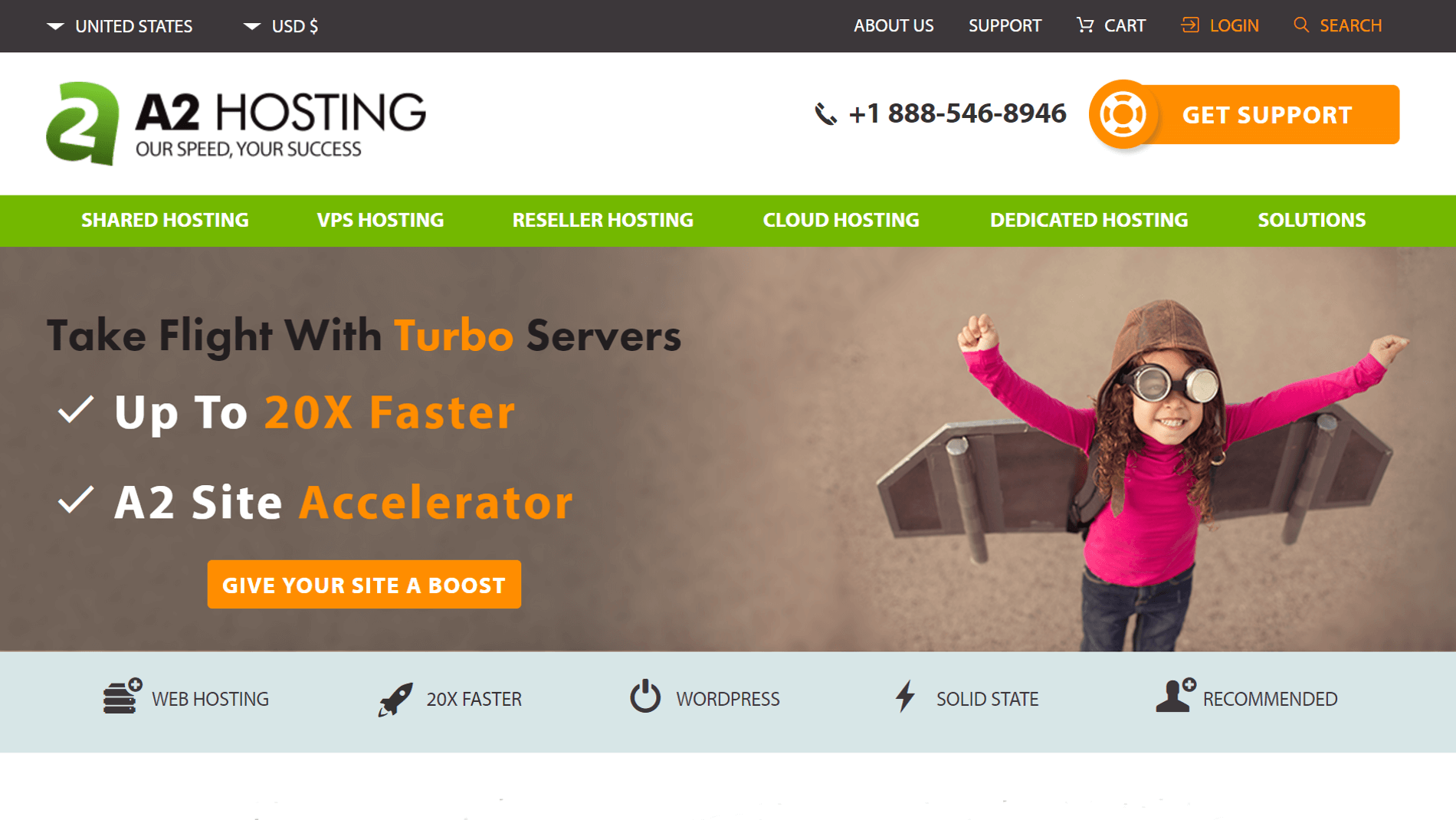 A2 Hosting web barındırma sağlayıcısı.