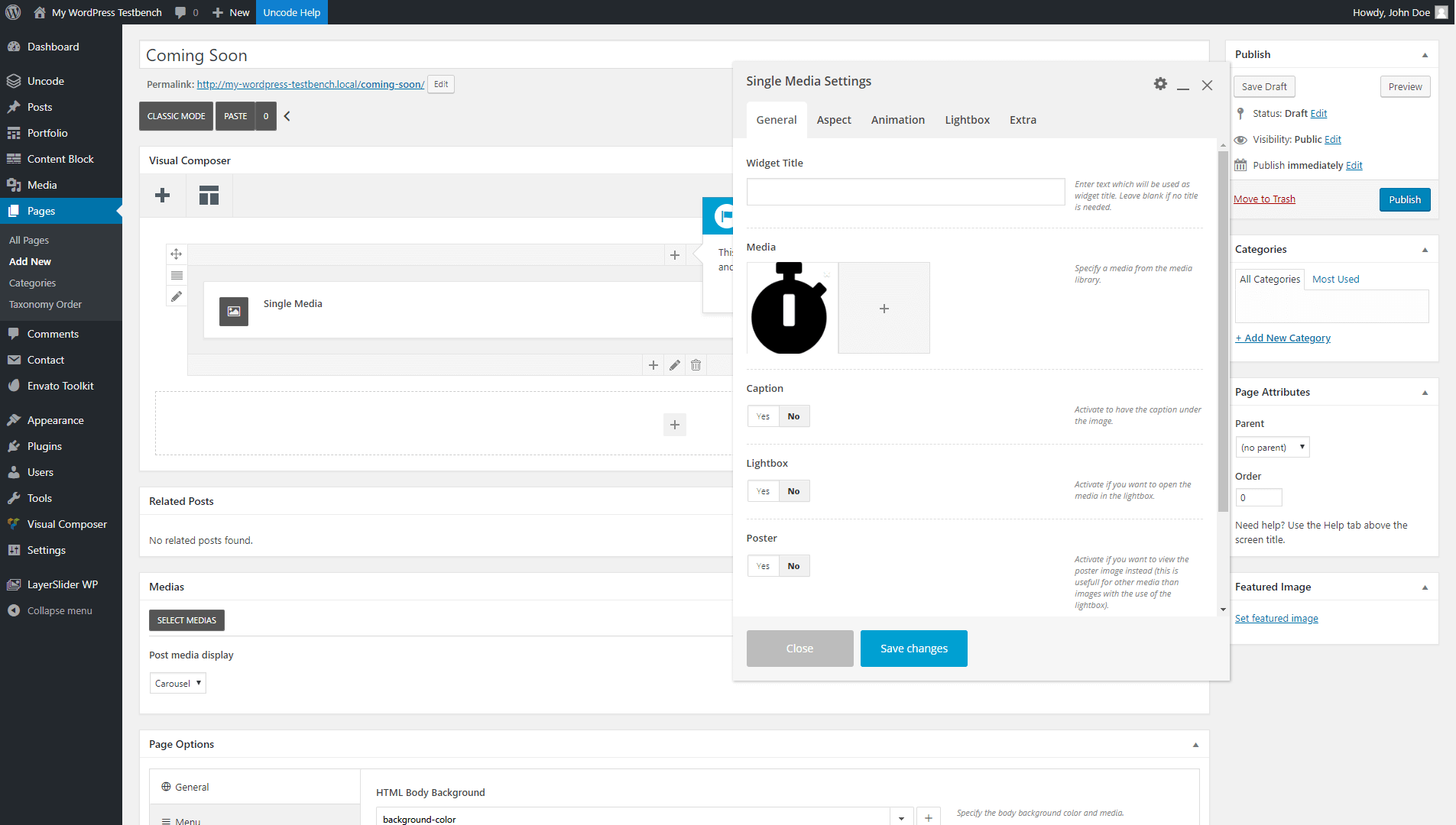 Configurando los ajustes de nuestra nueva imagen.