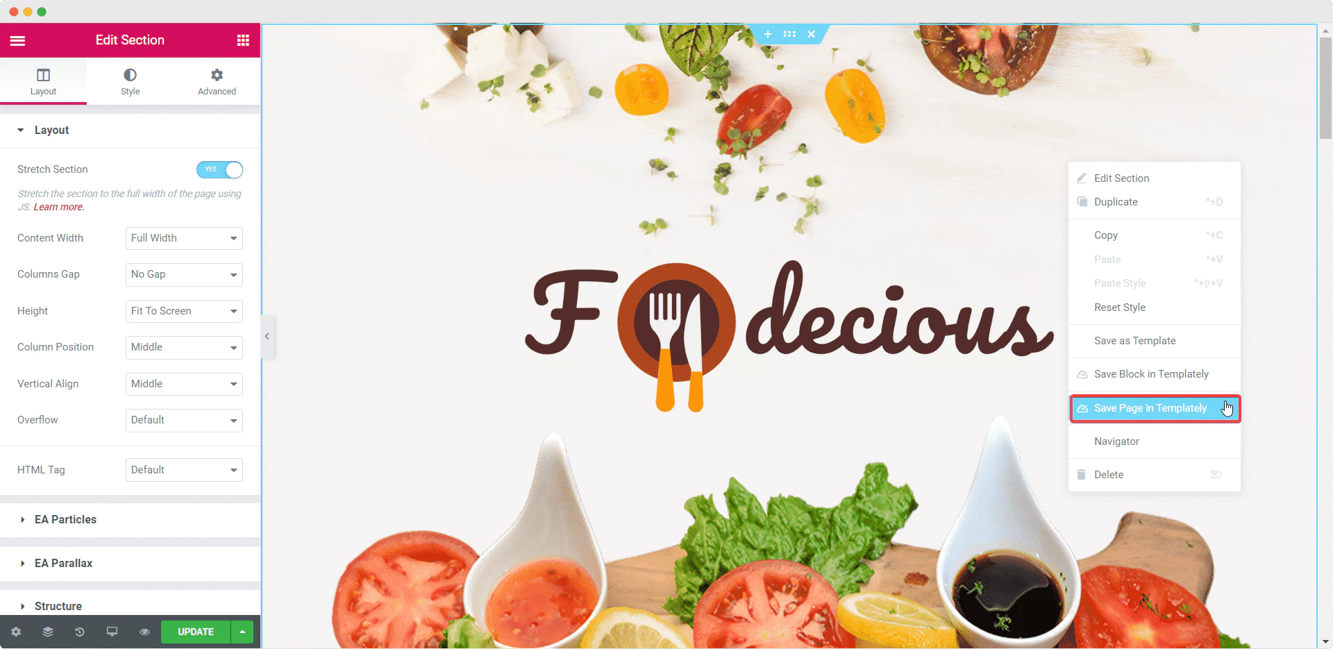 Ready ElementorTemplate9を使用して見事なレストランのウェブサイトをデザインする Restaurant Website