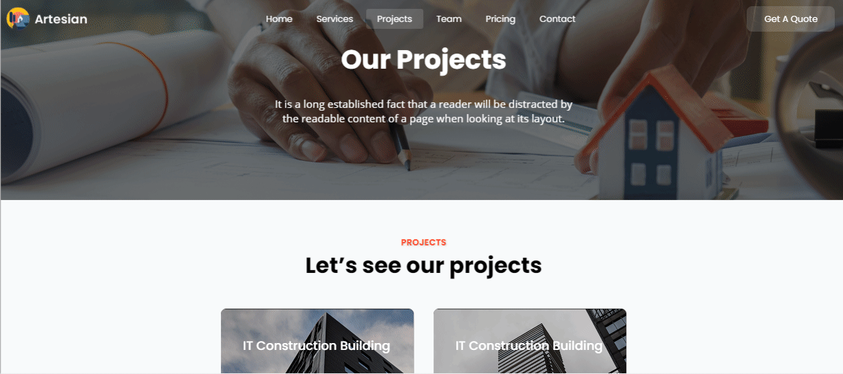 Cara Membuat Template Elementor Website Konstruksi GRATIS 4 Construction website