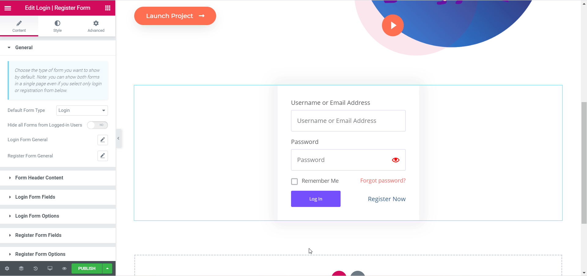 Elementor6用のEssentialAddonsログイン登録ウィジェットの紹介 Introducing Essential Addons Login Registration Widget For Elementor 2