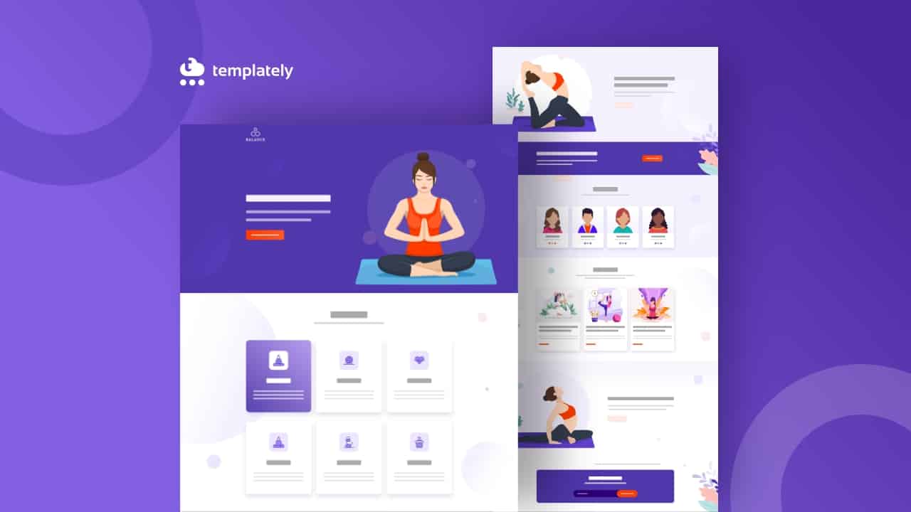 Elementorの無料テンプレートを使用して独自のヨガウェブサイトを作成する方法1 Yoga Website using Elementor