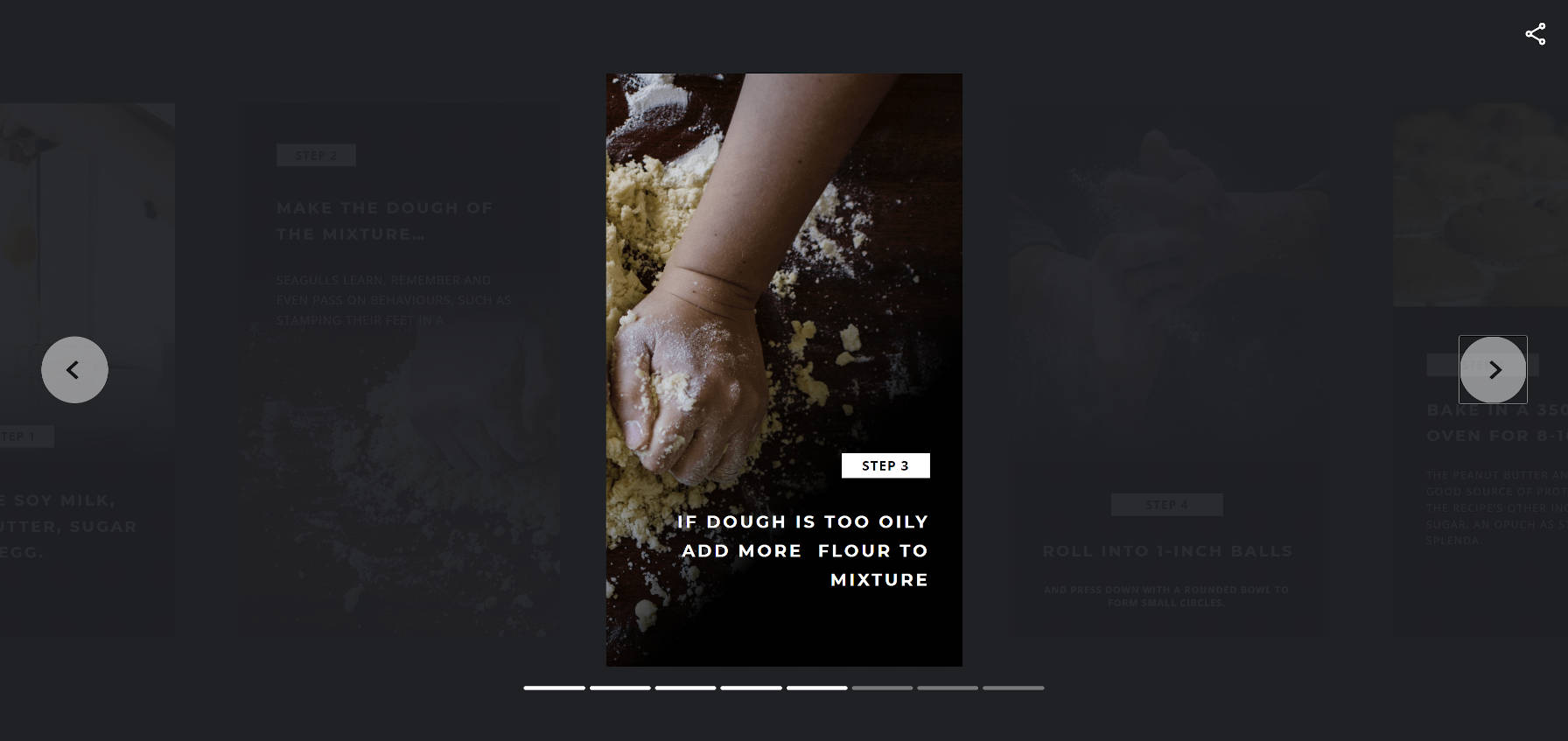 MakeStoriesWordPressプラグインから構築されたストーリーのフロントエンド出力。