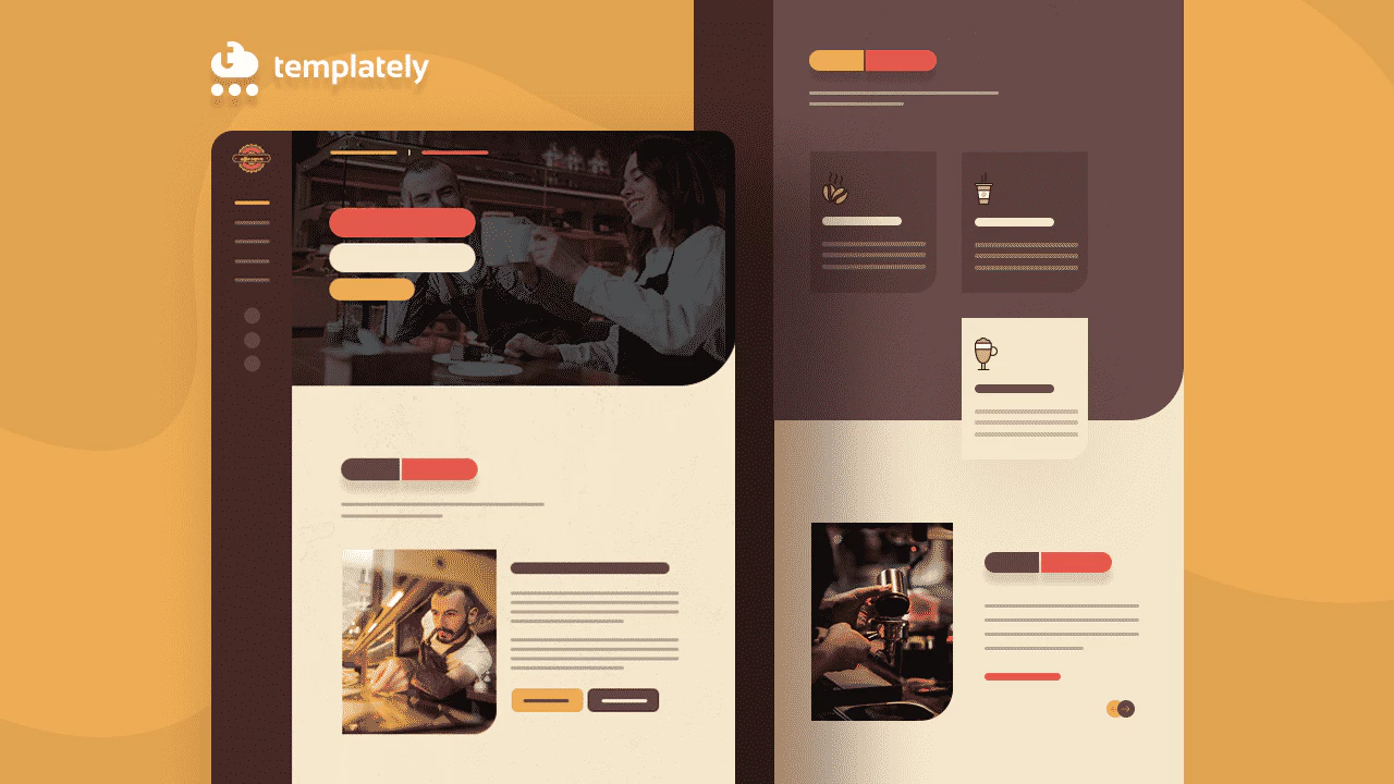 Elementor TemplatePack1を使用してコーヒーショップのWebサイトを作成する方法 Coffee Shop Website