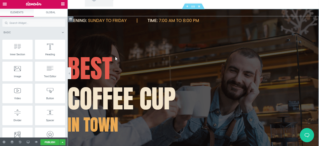 Elementor TemplatePack9を使用してコーヒーショップのWebサイトを作成する方法 Coffee Shop Website