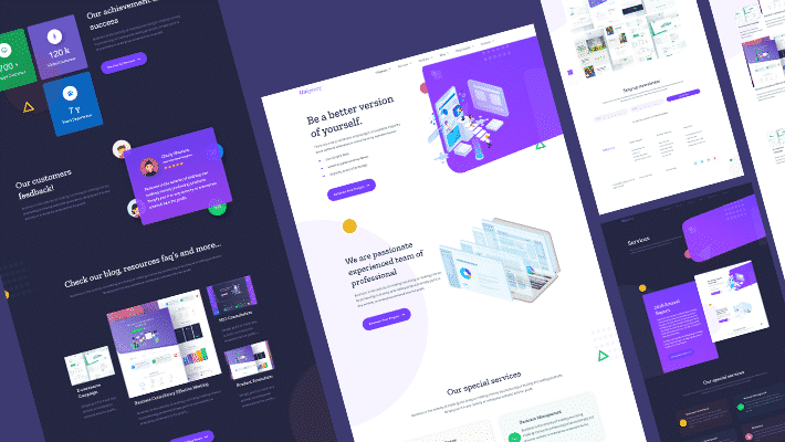 La mejor plantilla de Elementor para crear un sitio web de agencia impresionante en WordPress sin ningún tipo de codificación 2 agency website in WordPress