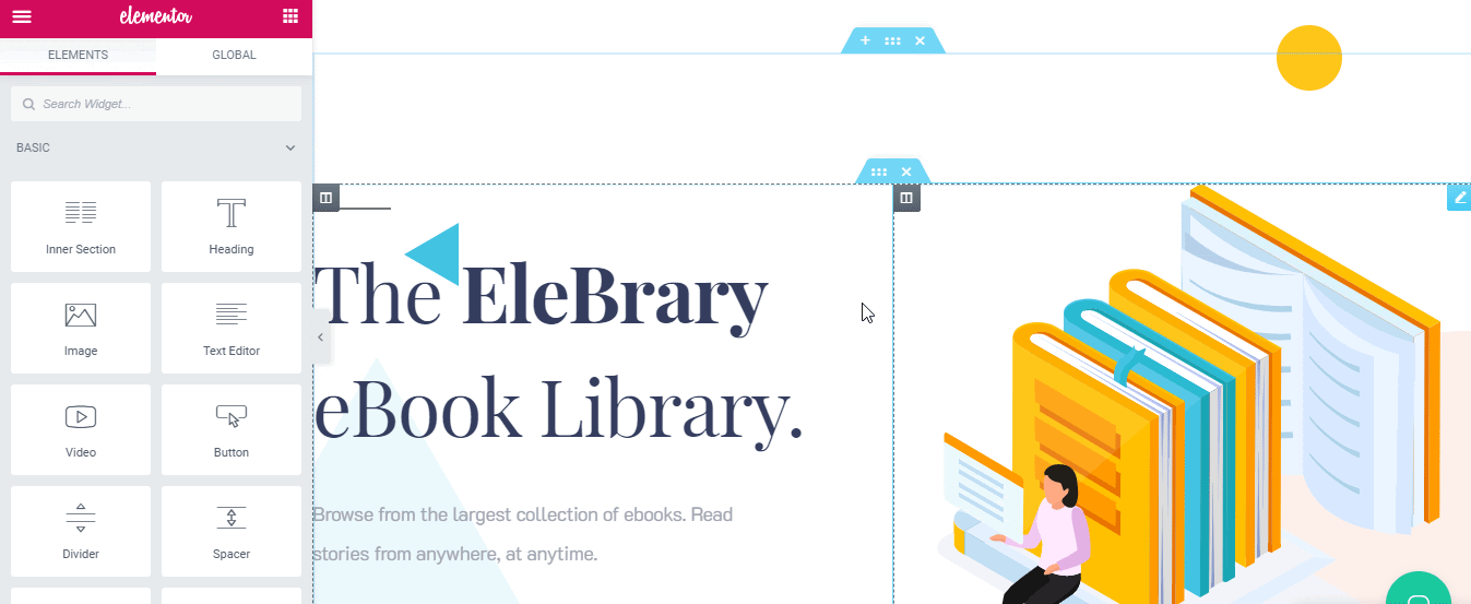 Come creare un sito Web di una libreria straordinaria utilizzando Elementor gratuitamente 10 Library Website Using Elementor