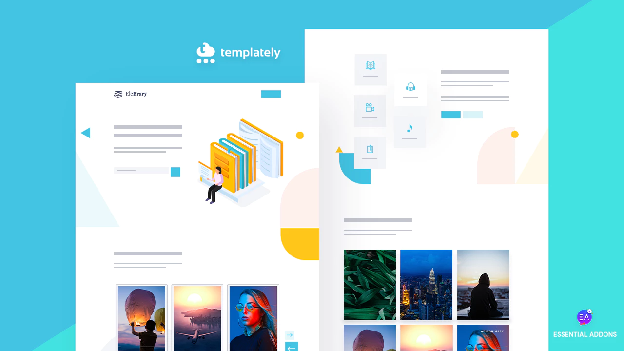 Come creare un sito Web di una libreria straordinaria utilizzando Elementor gratuitamente 1 Library Website Using Elementor