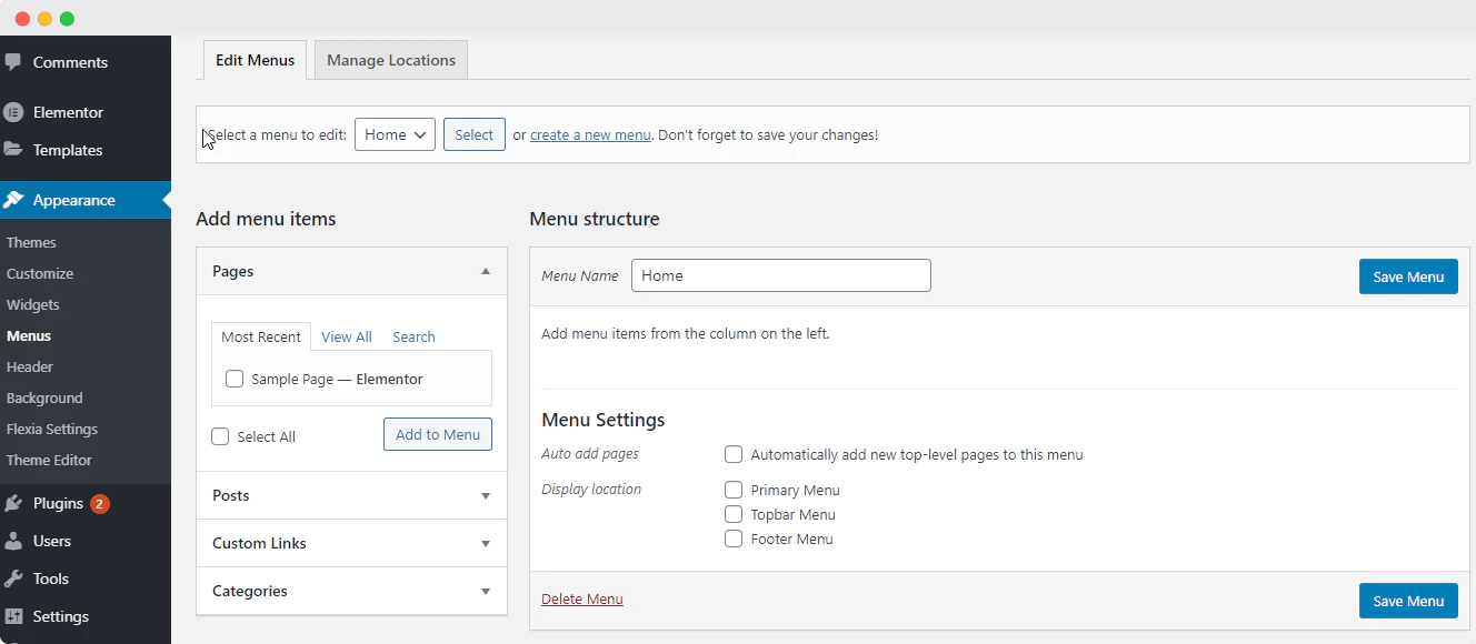 Come creare intestazioni Elementor utilizzando il nuovo Theme Builder 2 Elementor Headers