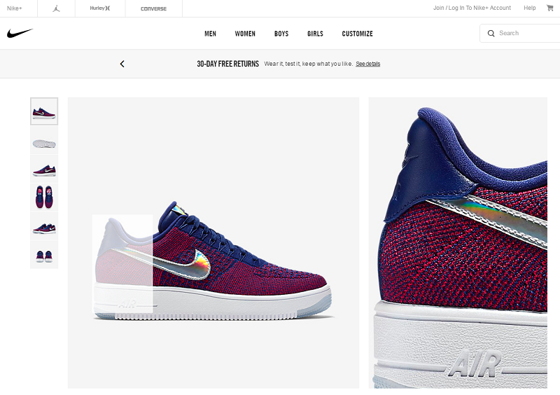 在放大視圖中清楚地查看顏色圖案和織物