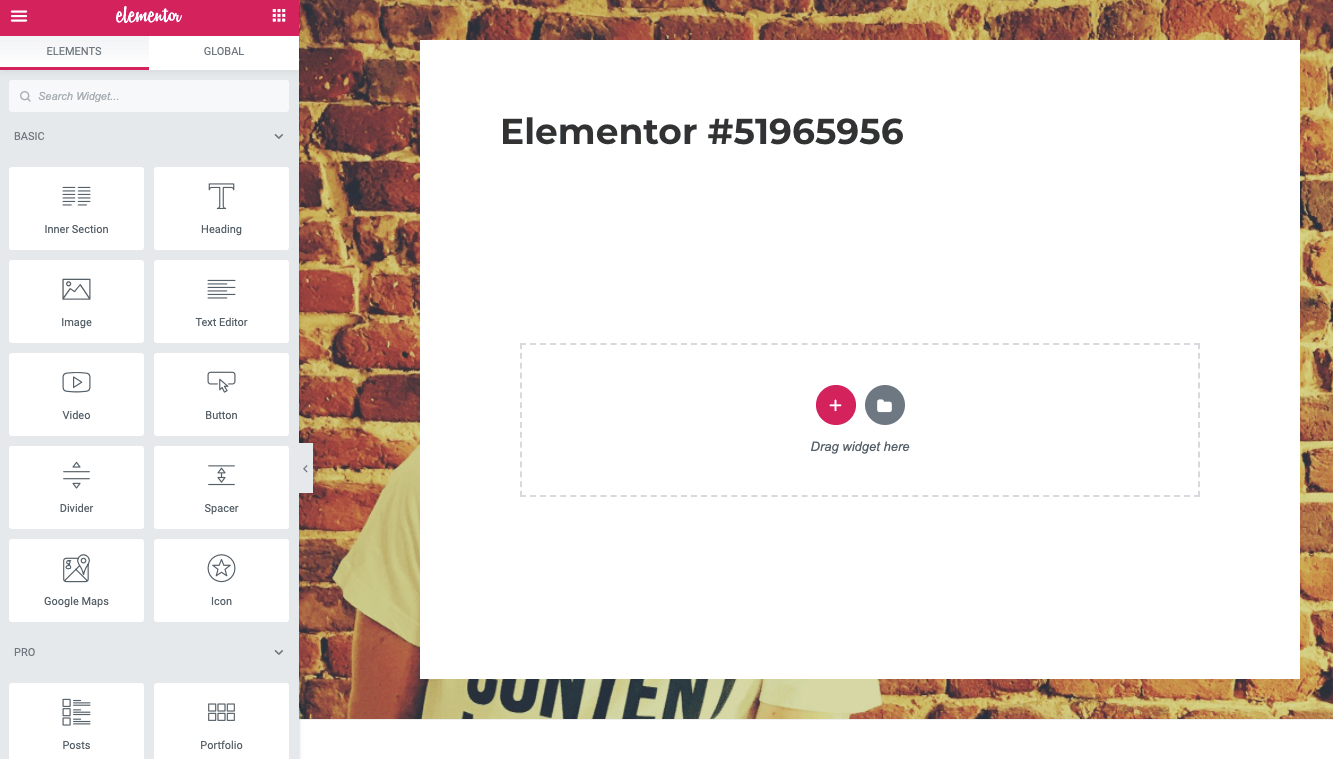 Elementor UI