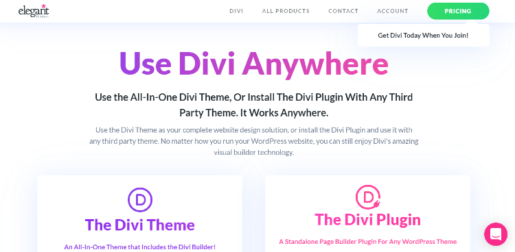 最好的 WordPress 登陆页面插件-divi