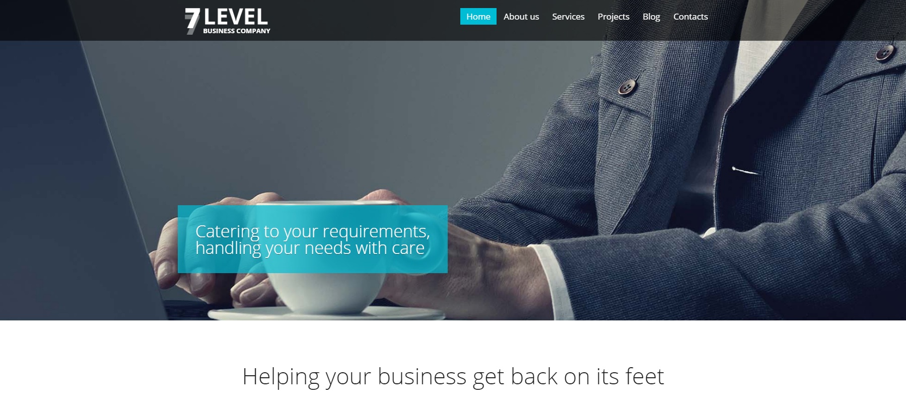 7 Poziomy motyw wordpress