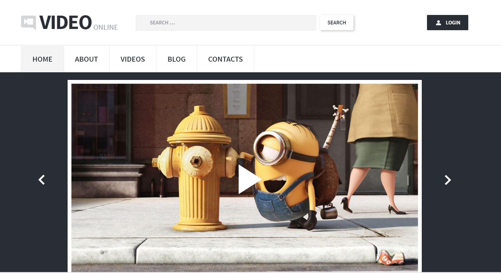 Motyw WordPress z nagraniami wideo