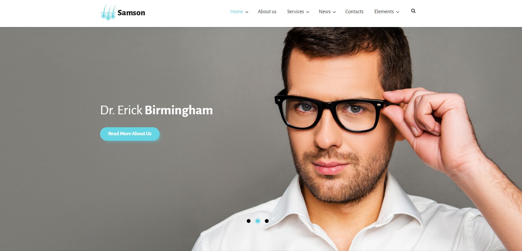 Samson - Motyw WordPress Salon fryzjerski