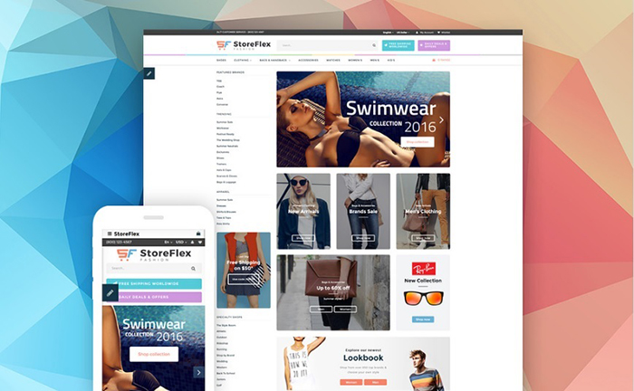 Многоцелевой шаблон OpenCart StoreFlex