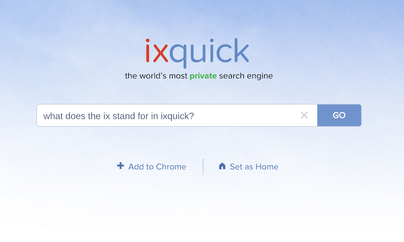 เครื่องมือค้นหา Ixquick