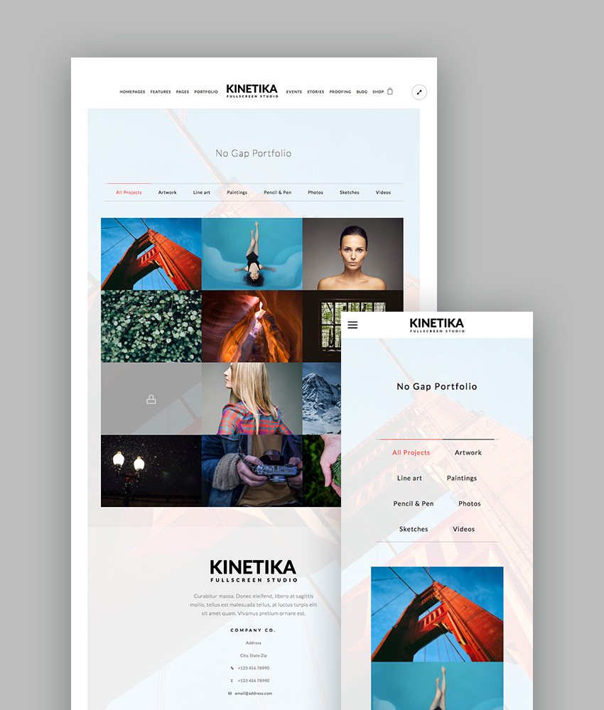 migliori temi wordpress cinetica