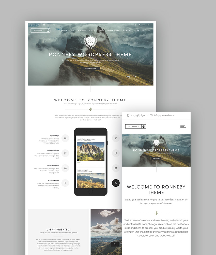 migliori temi wordpress ronneby
