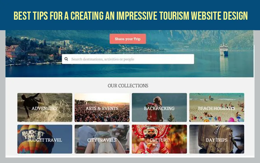 Creazione di un impressionante design di siti web turistici
