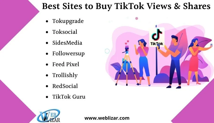 Melhores sites para comprar visualizações e compartilhamentos do Tiktok