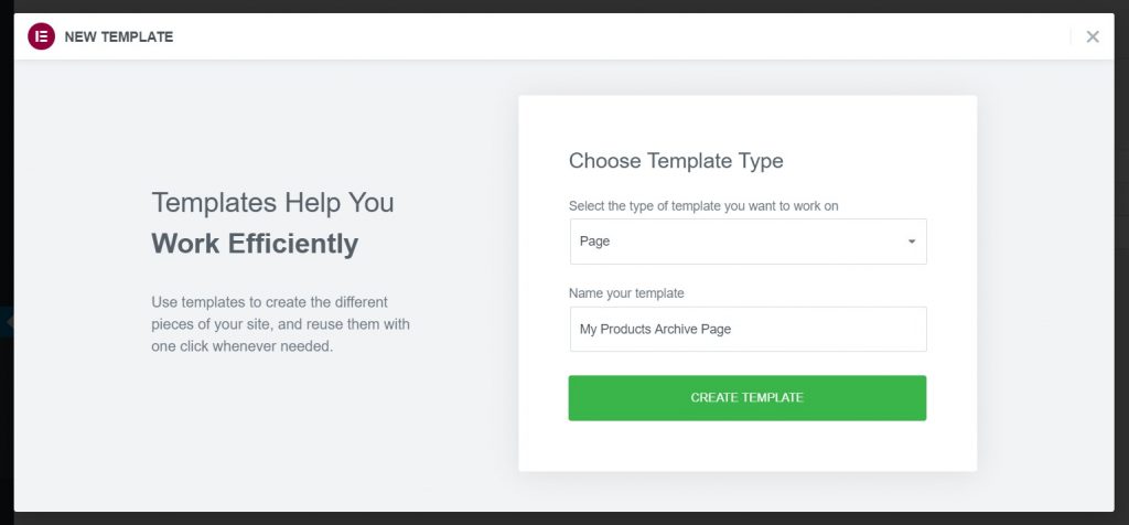 Pagina magazinului WooCommerce Elementor Guide