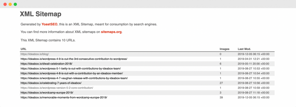 Un plan de site XML