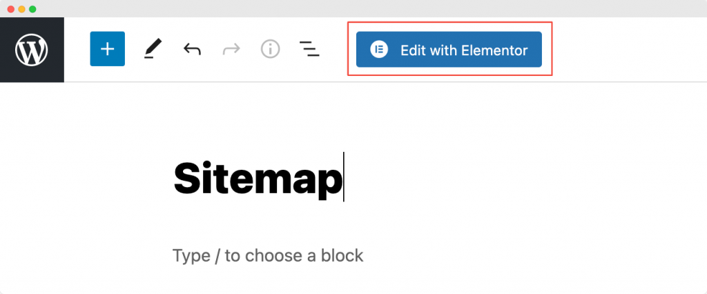 Modifier la page avec Elementor