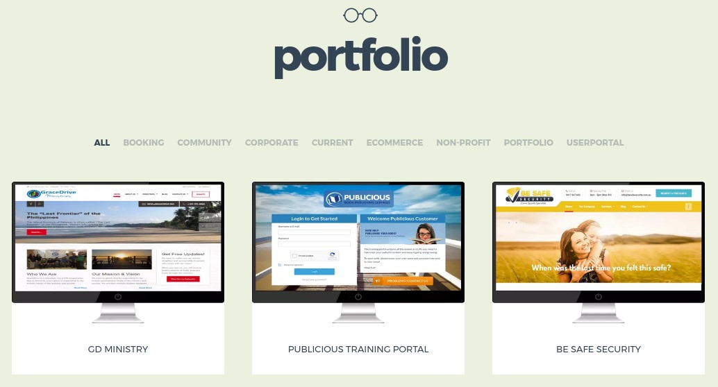 Portfólio de sites WP para pequenas empresas locais