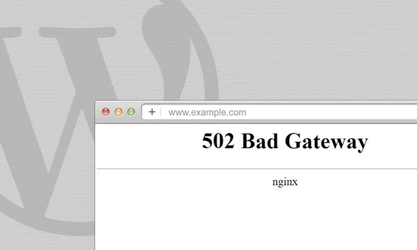 502 Eroare de gateway greșit