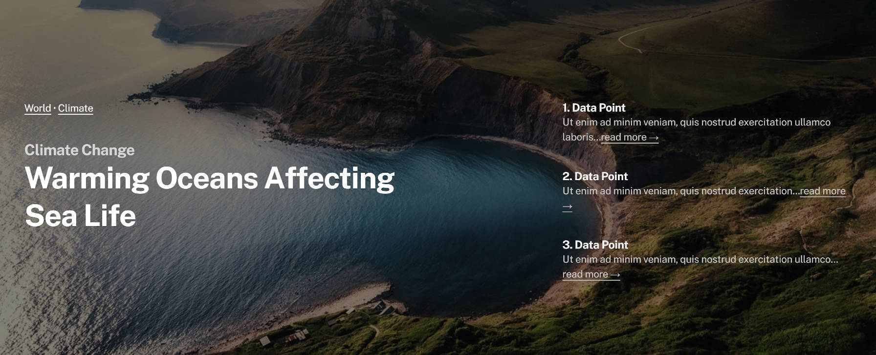 帶有封面塊的圖案,左側是帖子標題,右側是數據點。