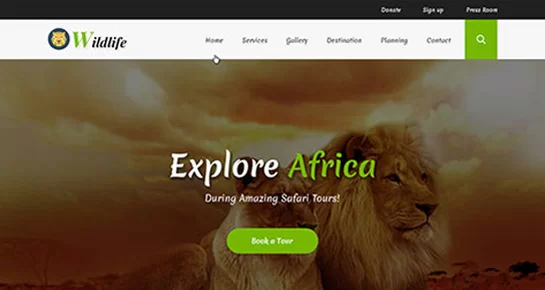 Tema WordPress Satwa Liar
