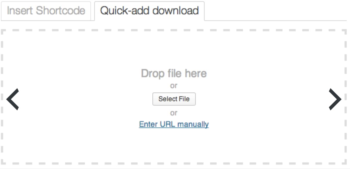 Caricamento di un prodotto scaricabile con Download Monitor